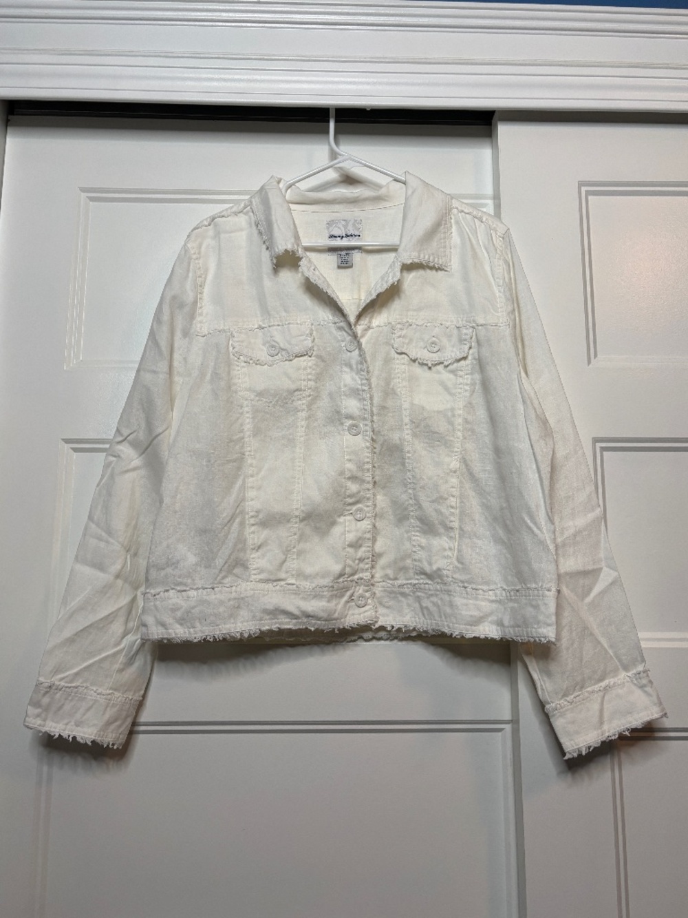 Tommy Bahama Two Palms Linen Raw-Edge Jacket